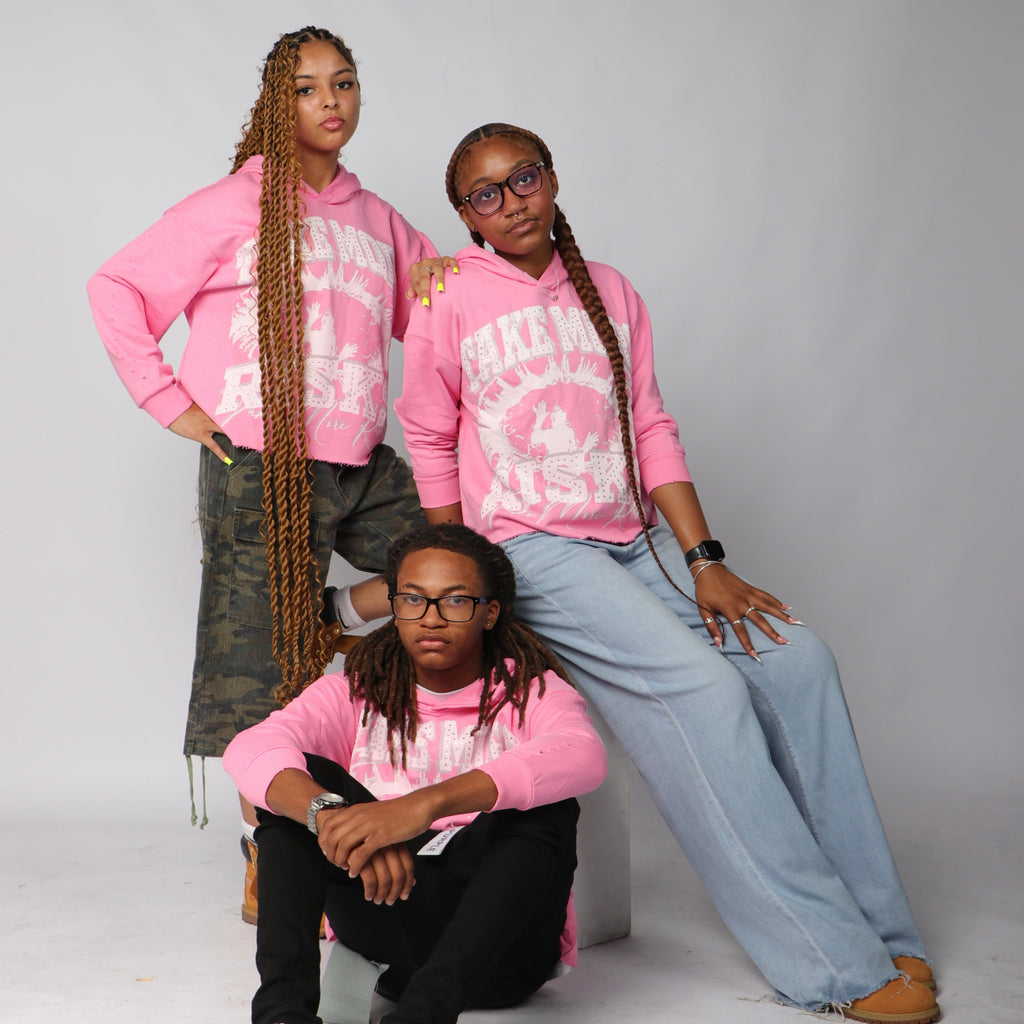 TMR STATEMENT HOODIE - PINK