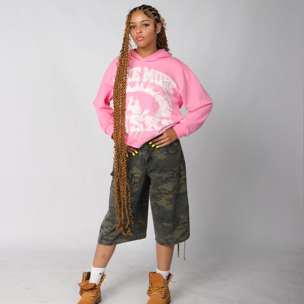 TMR STATEMENT HOODIE - PINK