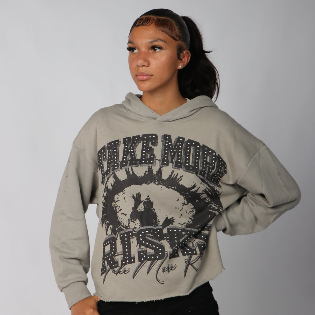 TMR STATEMENT HOODIE - GREY